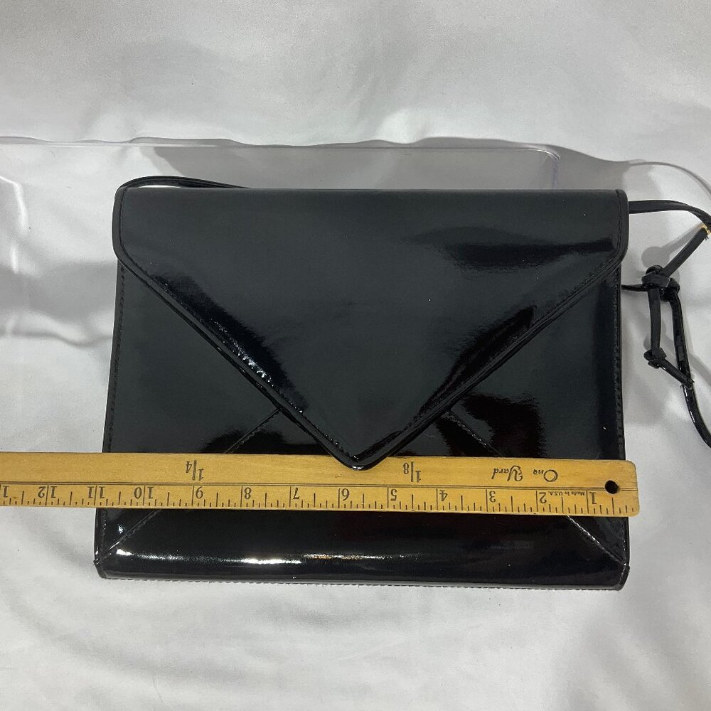 Vintage Furst College Patent "Leather" Envelope Purse Shoulder Bag - Picture 10 of 11